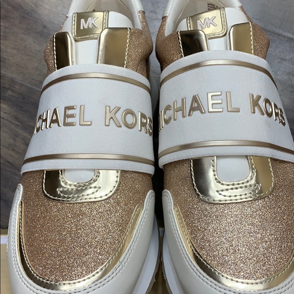MICHAEL KORS TEDDI TRAINER PIXIE FINE GLITTER - Picture 10 of 16